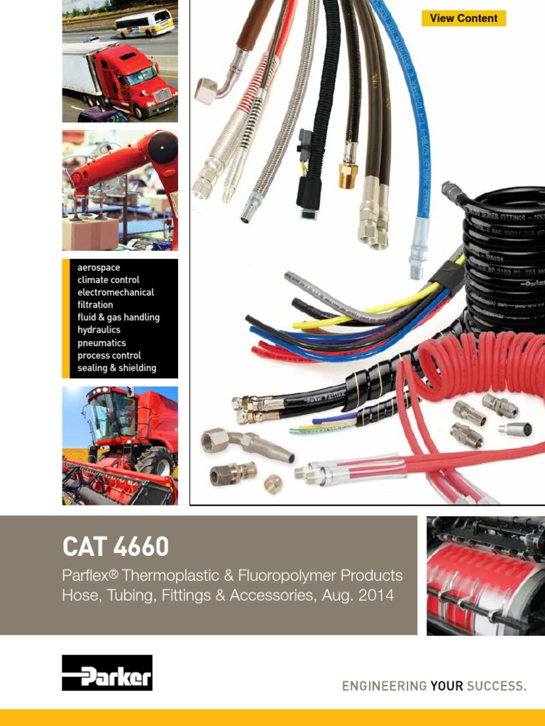 parker 4400 catalogue Fittings  08) Fiber  Hose Parker (2014 & Optical