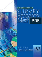 Encyclopedia of Survey Research Methods - Lavrakas - 2008 PDF