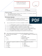 Evaluación Acentuación de Palabras