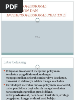 Download INTERPROFESIONAL EDUCATION DAN INTERPROFESIONAL PRACTICE  1pptx by Surya Salada SN328907466 doc pdf