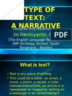 A Type of Text: A Narrative: Iin Hermiyanto, S.PD