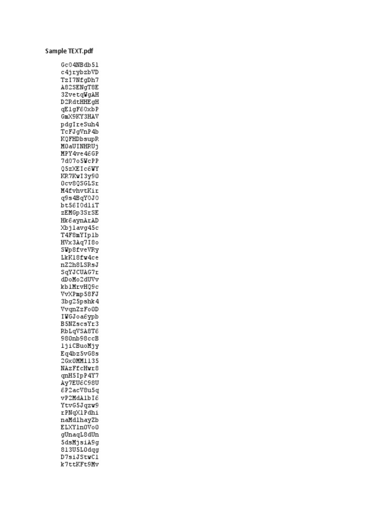 Sample TEXT | PDF