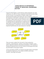 Essay On The Seven Wastes of Enterprises Based On The Theory of Industrial Engineering and Lean Production