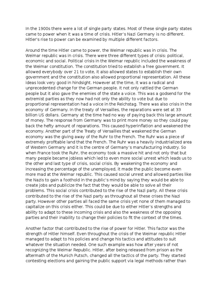 Hitler essay 3 08 picture