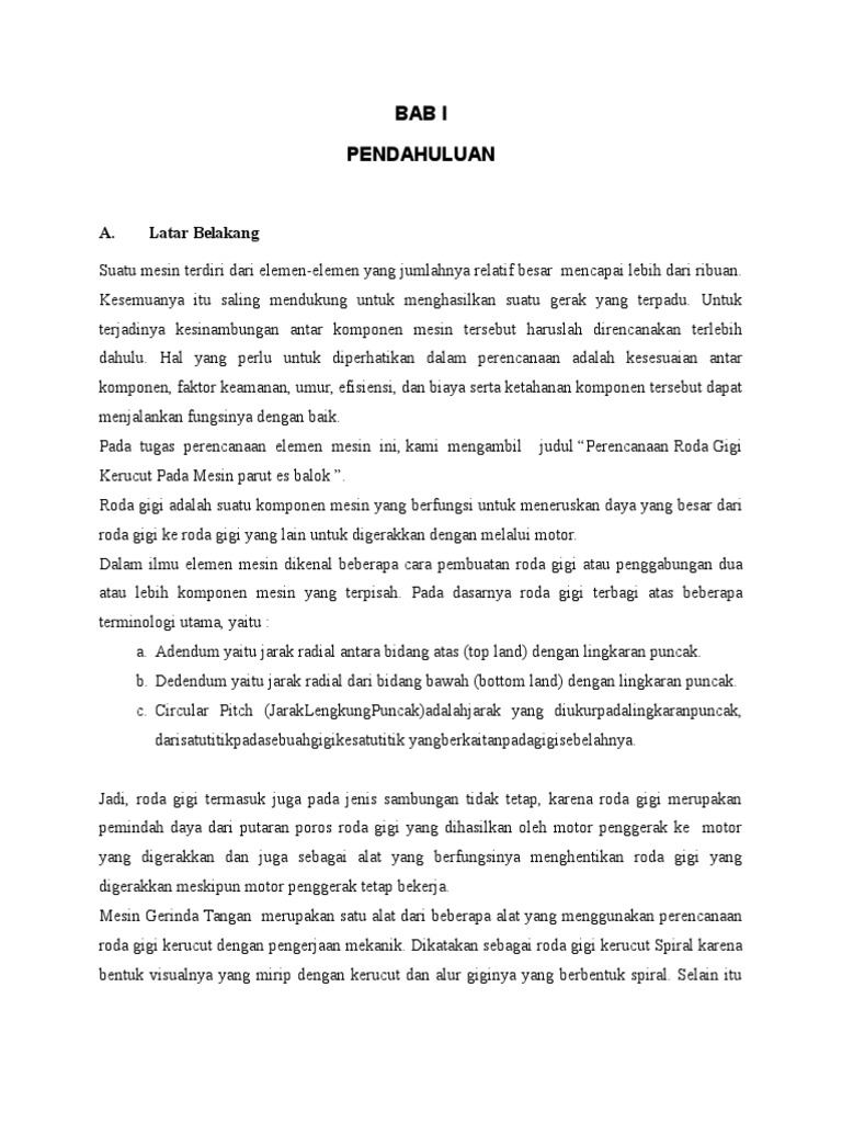 Makalah Roda Gigi Kerucut