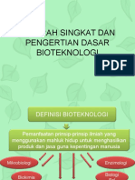 Pendahuluan Bioteknologi