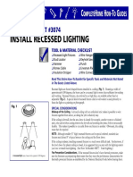 Install Recess Lighting