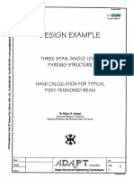 Post Tension Beam, Hand Calculations