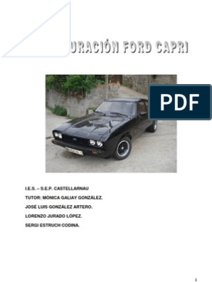 Ford Capri, PDF, Soldadura