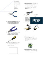 Common Tools and Equipment For Computer System Servicing