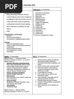 grade 6 exam guidelines 2016 pdf sentence linguistics fraction mathematics