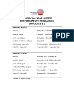 Academic Calendar 2016 - 2017 ST BC