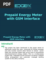 Prepaid Energy Meter With GSM Interface