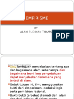 Empirisme: BY Alam Budiman Thamsi