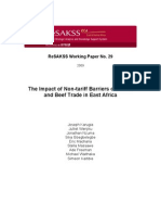 The Impact of Non-Tariff Barriers On Maize and Beef in EA