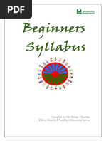 Beginners Syllabus Pre Step 1 To Level 2