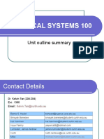 Electrical Systems 100: Unit Outline Summary