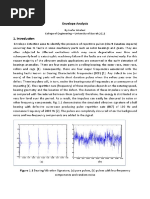 Envelope Analysis