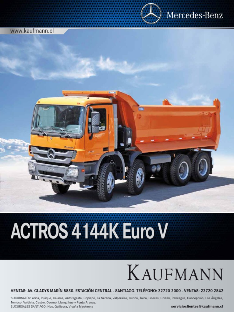 Ficha Técnica Actros 4144 K EURO V PDF