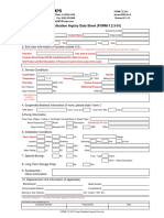 MTH Pumps: Application Inquiry Data Sheet (FORM-7.2.3-01)