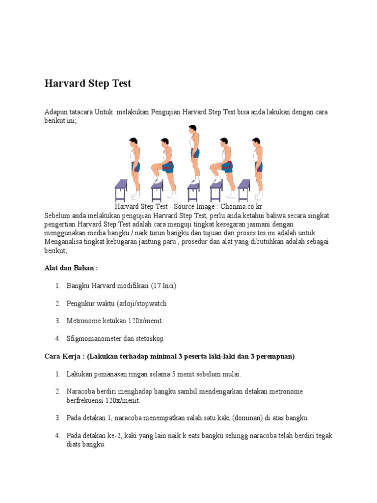 Harvard Step Test PDF