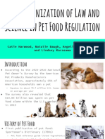 Harmonization of Science and Law in Pet Food