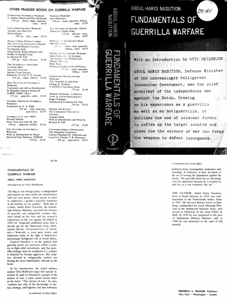Nasution Fundamentals of Guerrilla Warfare PDF