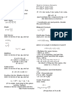 Vector Analysis Reviewer