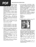 1 Lista de Exercícios