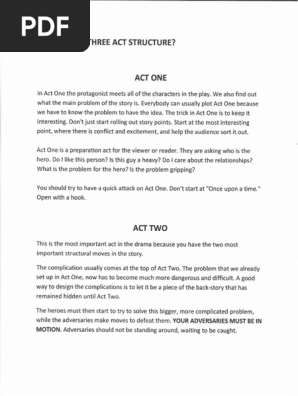 3 act structure