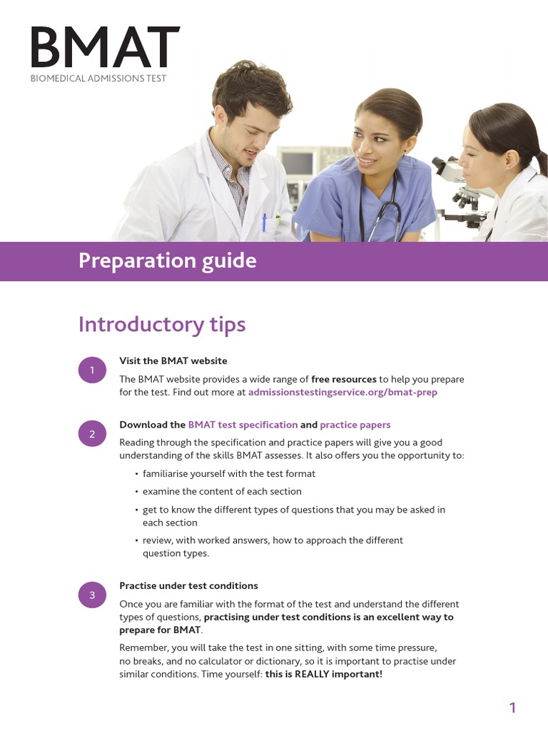 BMAT Section 2 Preparation Guide | PDF | Question | Knowledge