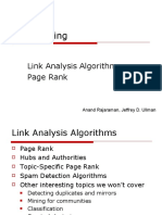 CS345 Data Mining: Link Analysis Algorithms Page Rank