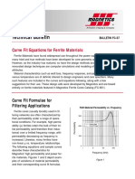 Technical Bulletin: Curve Fit Equations For Ferrite Materials