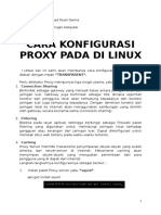 Cara Konfigurasi Proxy Pada Di Linux