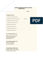 Prueba Global de Ciencias Naturales 3º Basico