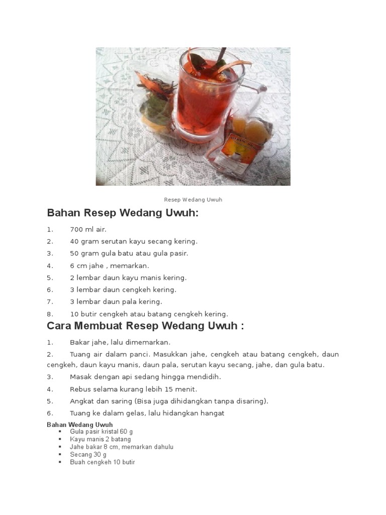 Menyesap Wedang Uwuh, Si Merah Menghangatkan dari Imogiri