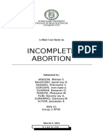 Incomplete Abortion MINI CASE STUDY Group 3