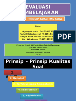 Prinsip - Prinsip Kualitas Soal