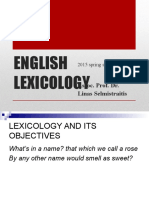 English Lexicology 2015