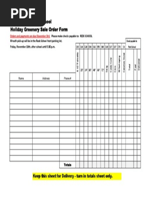 Wreath Order Form