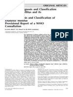 Diabetes Mellitus 