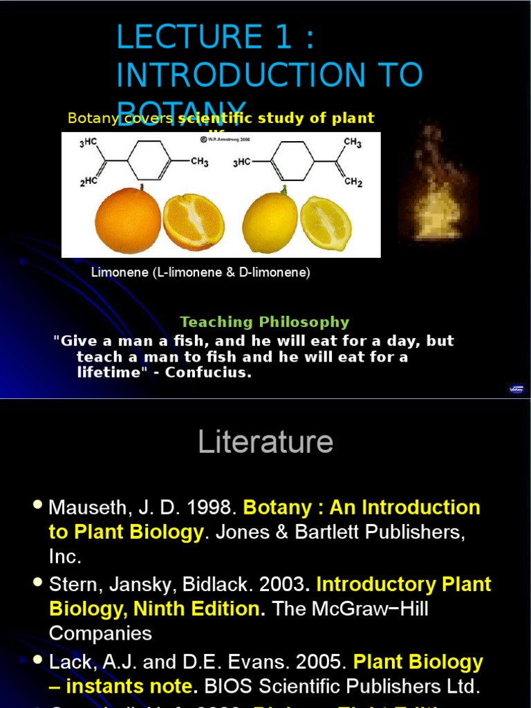 Introduction To Botany: Botany Covers Scientific Study of Plant | PDF ...