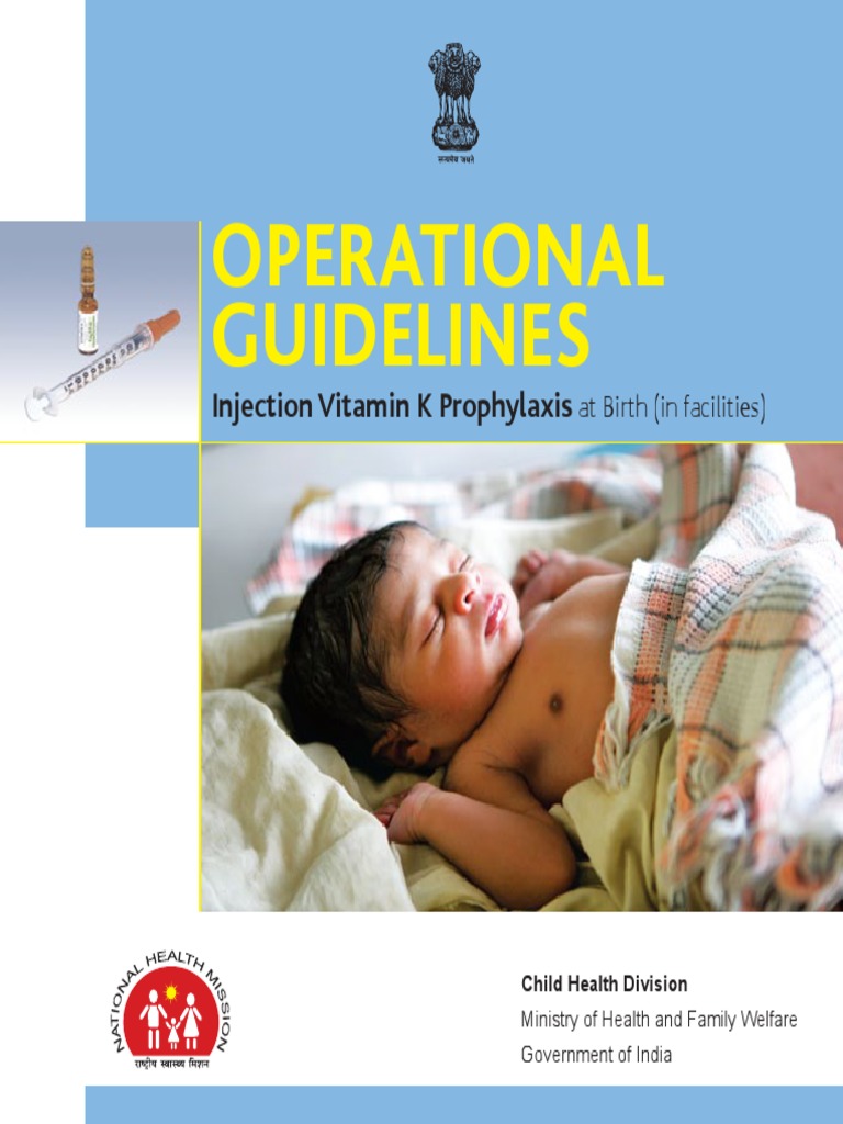 Operational Guidelines Injection Vitamin K Prophylaxis PDF