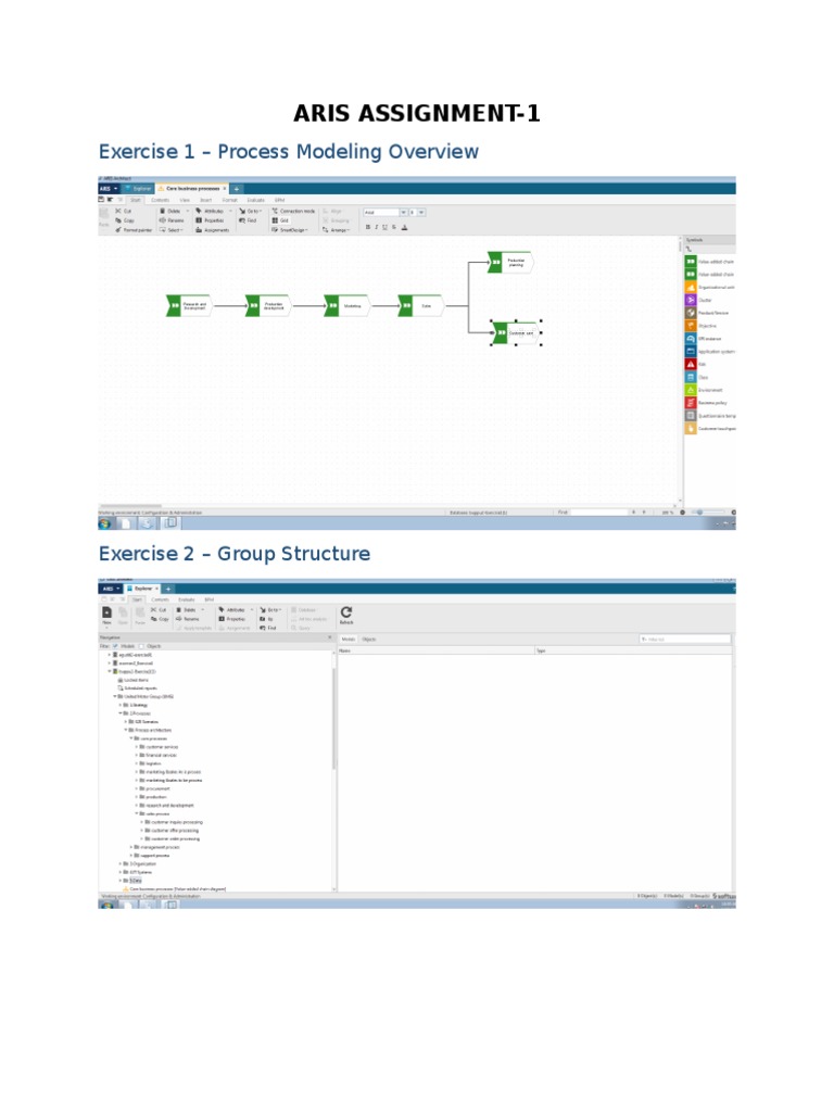 ARIS Process Modeling Overview | PDF | Scientific Modeling | Business Model