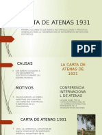 Carta Atenas 1931 conservación patrimonio