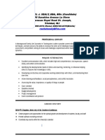 Rachel Sealy Professional CV 1