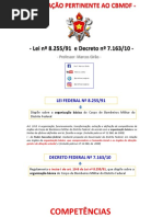 Lei 8.255 e Decreto 7.163 Organização CBMDF Esquematizada Parte I