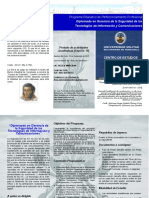 TRIPTICO Diplomado en Gerencia de La Seguridad de Las Tecnologias de Inf. y Com. 2015