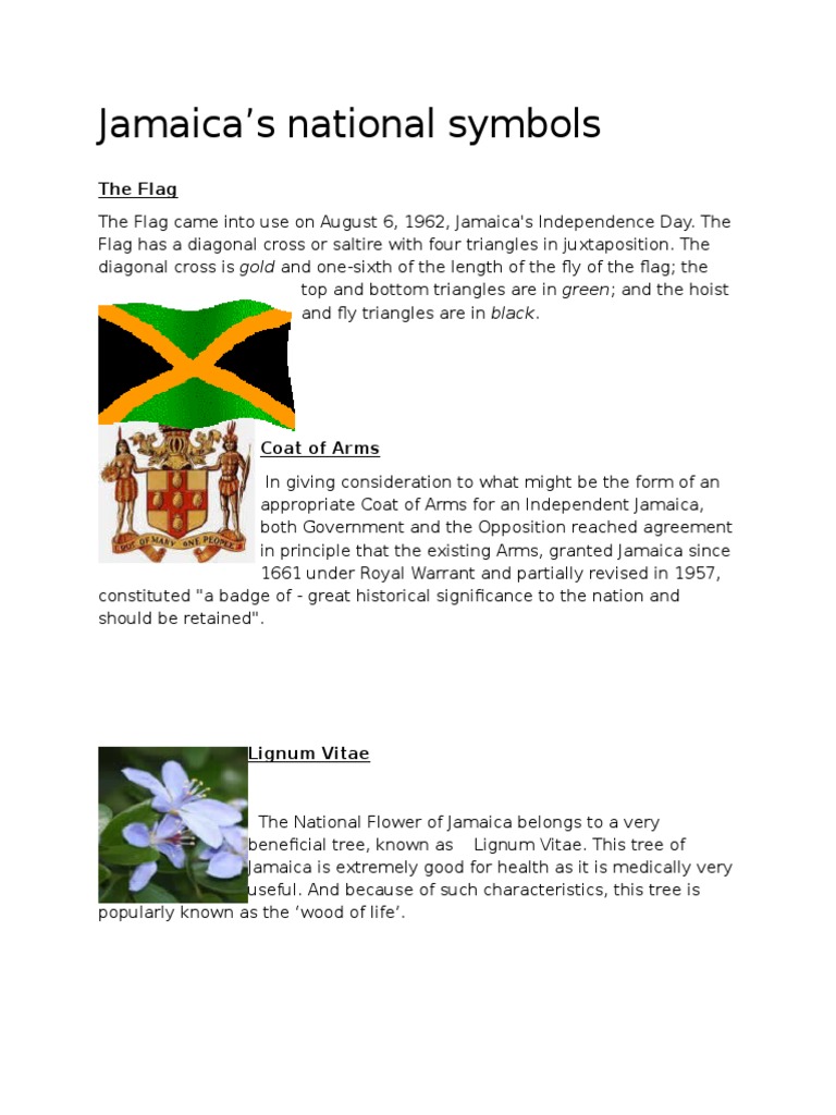 Jamaica's National Symbols