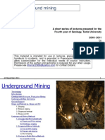 001 Underground Mining